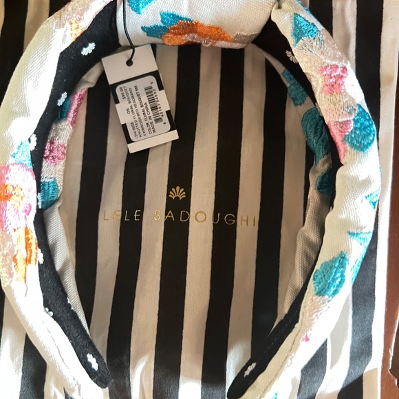 Lele Sadoughi Knotted Floral Bouquet Embroidered Statement Headband::NWT:: - Picture 2 of 9
